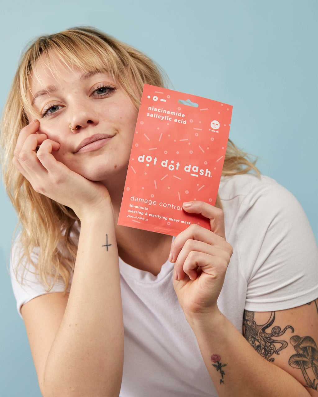 Dot Dot Dash Damage Control Mask